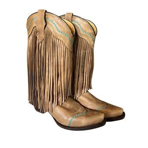 Corral Teens Fringe Cowgirl Boots